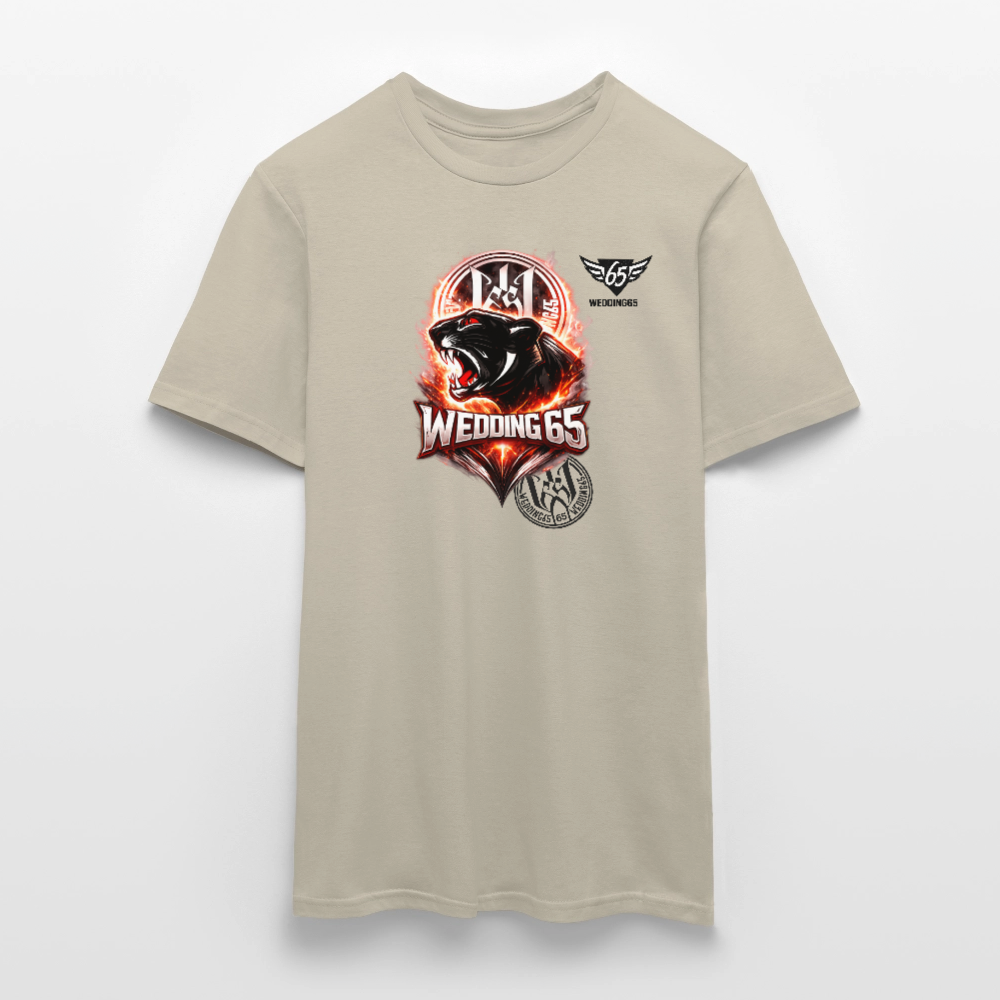 Fire Panther Wedding 65 Männer T-Shirt - Sandbeige