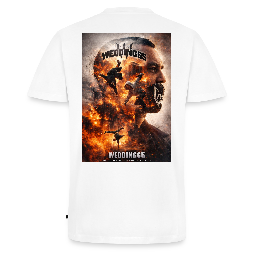 Wedding65 Brand Männer T-Shirt mit V-Ausschnitt von Stanley & Stella - Weiß