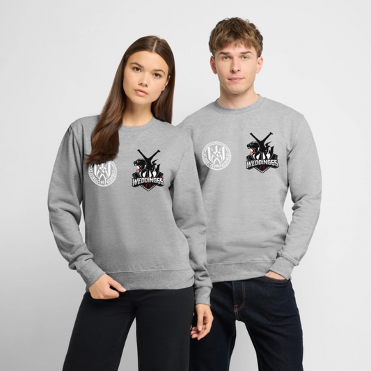 Mesutman Wedding65 Unisex Pullover - Weißgrau meliert