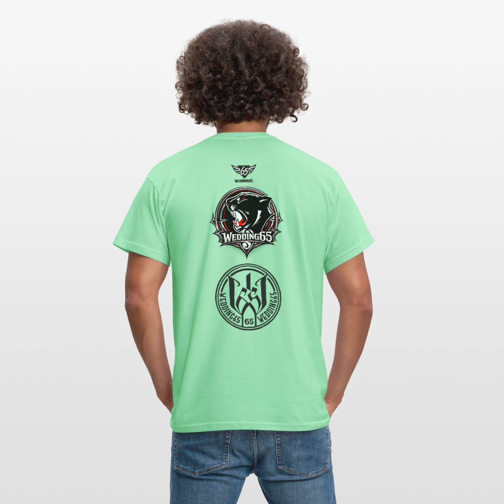 3 Logo's Wedding65 Männer T-Shirt - Mintgrün
