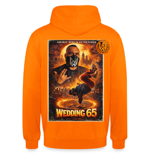 Fire Breakdance Wedding 65 Unisex Hoodie - Orange