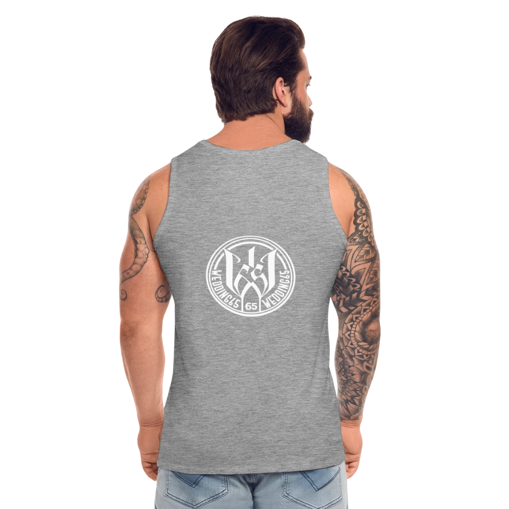 Panther Wedding 65 Männer Premium Tank Top - Grau meliert