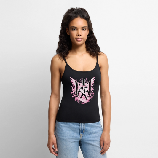 W65 Wedding 65 Frauen Spaghetti Tank Top - Schwarz