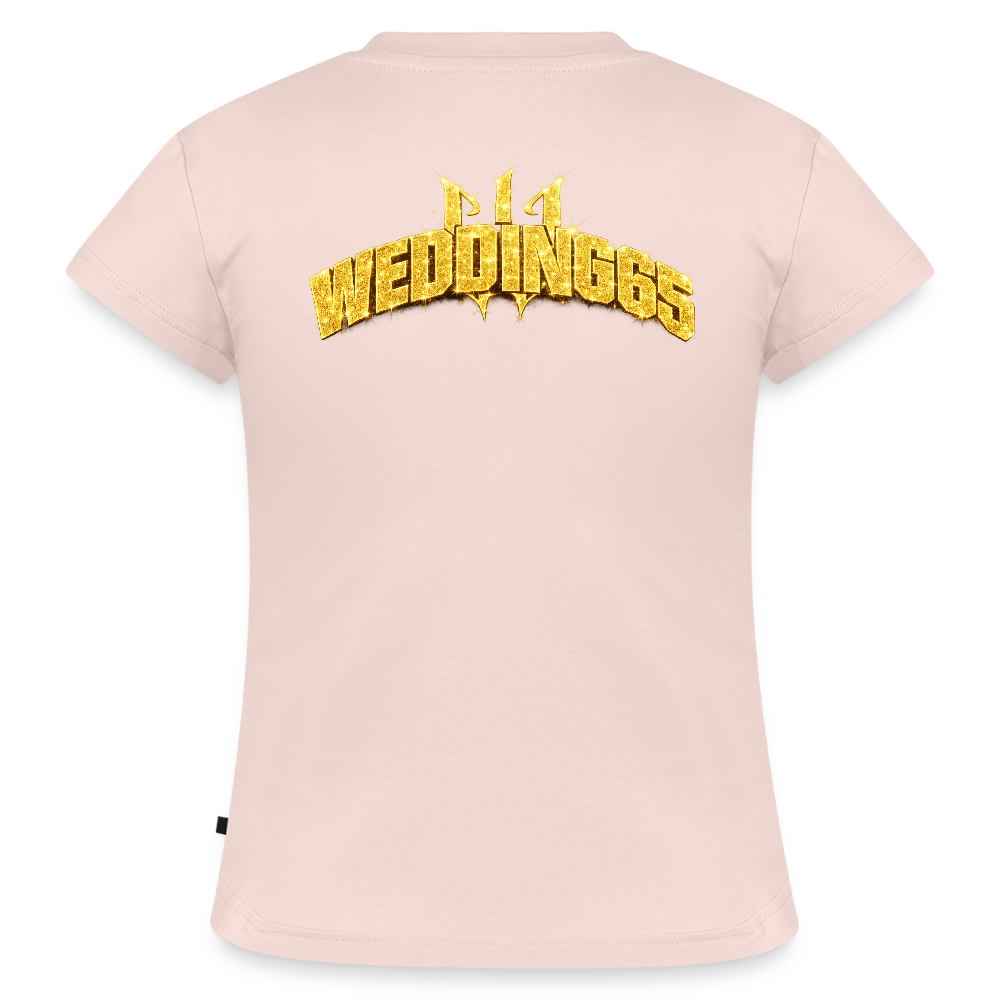 Gold Wedding65 SLIM FIT Frauen Organic T-Shirt - Puderrosa