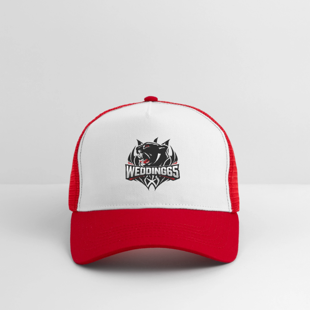 Panther Wedding65 Trucker Cap - Weiß/Rot