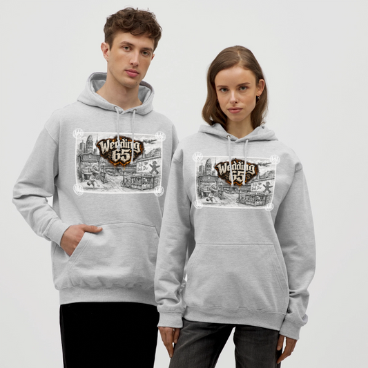 Berlin City Wedding65 Unisex Hoodie - Hellgrau meliert