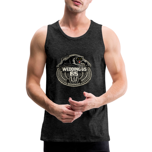Panther Wedding 65 Männer Premium Tank Top - Anthrazit