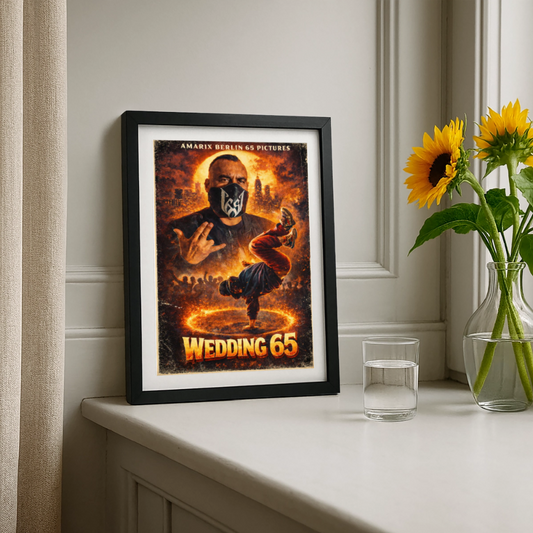 Wedding65 Breakdancer Gerahmtes Poster (27 × 37 cm) - Schwarz