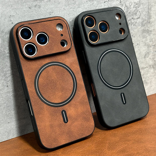 Handyhülle: Neue Luxus-Kunstleder-Magnet-Schockfest-Hülle