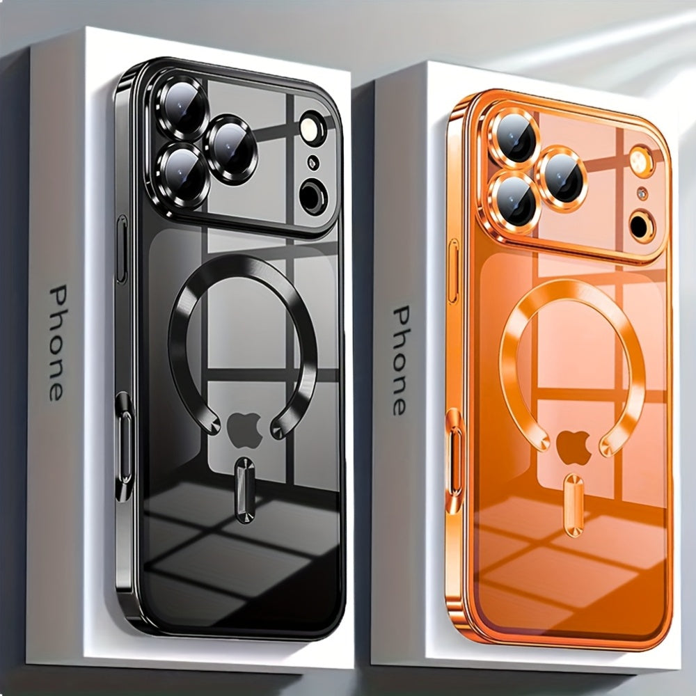 Luxuriöse, transparente, magnetische, kabellose Ladehülle mit weichem Design