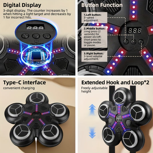 Intelligenter Boxsensoren-Trainingsgerät mit Musik