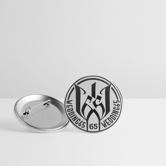 Wedding65 Buttons mittel 32 mm (5er Pack) - Weiß