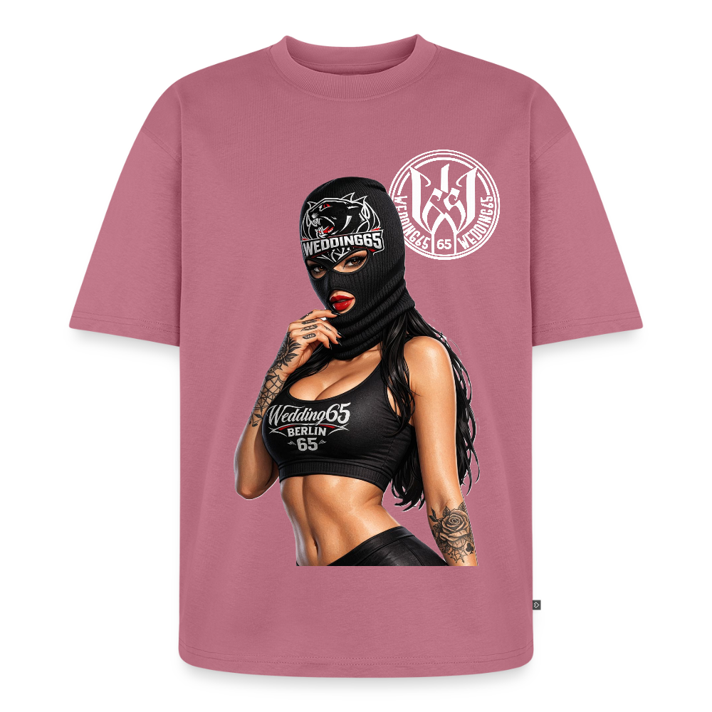 Girl Wedding65 Unisex Premium Oversized Bio T-Shirt - Mauve