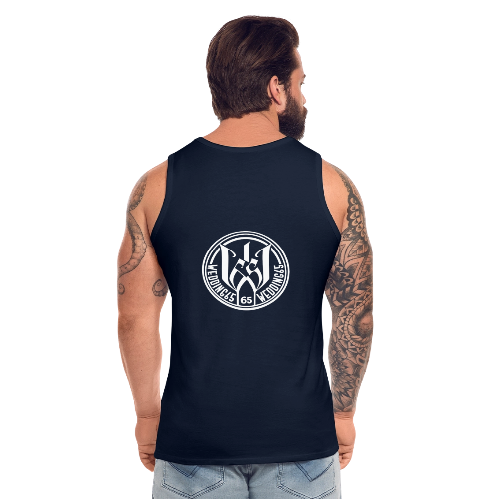Panther Wedding 65 Männer Premium Tank Top - Navy