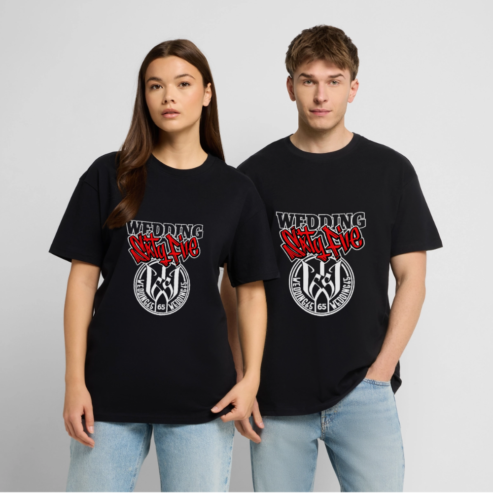 Wedding Sixty Five Heavy Oversize T-Shirt - Schwarz