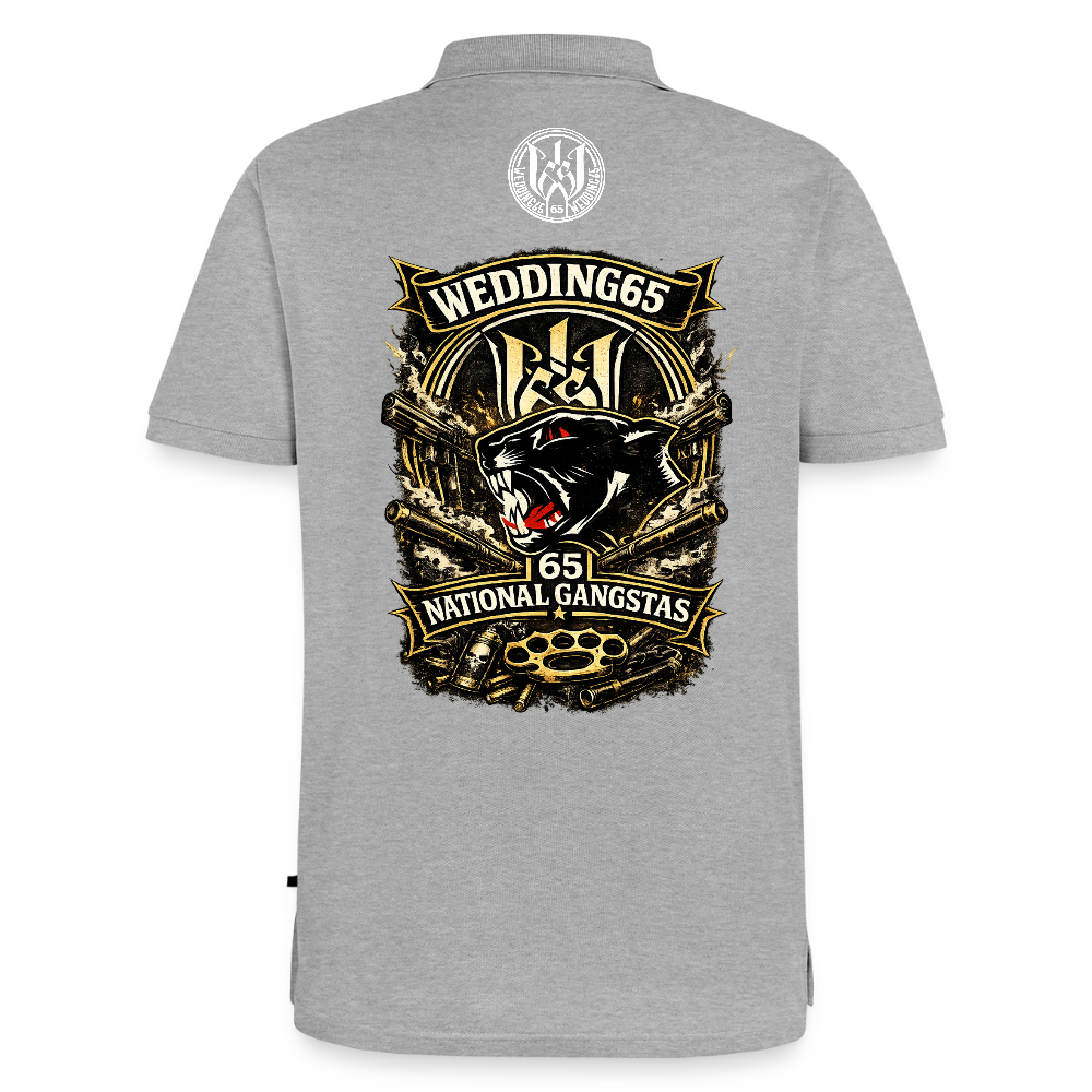 Wedding 65Männer Premium Polo Shirt - Grau meliert
