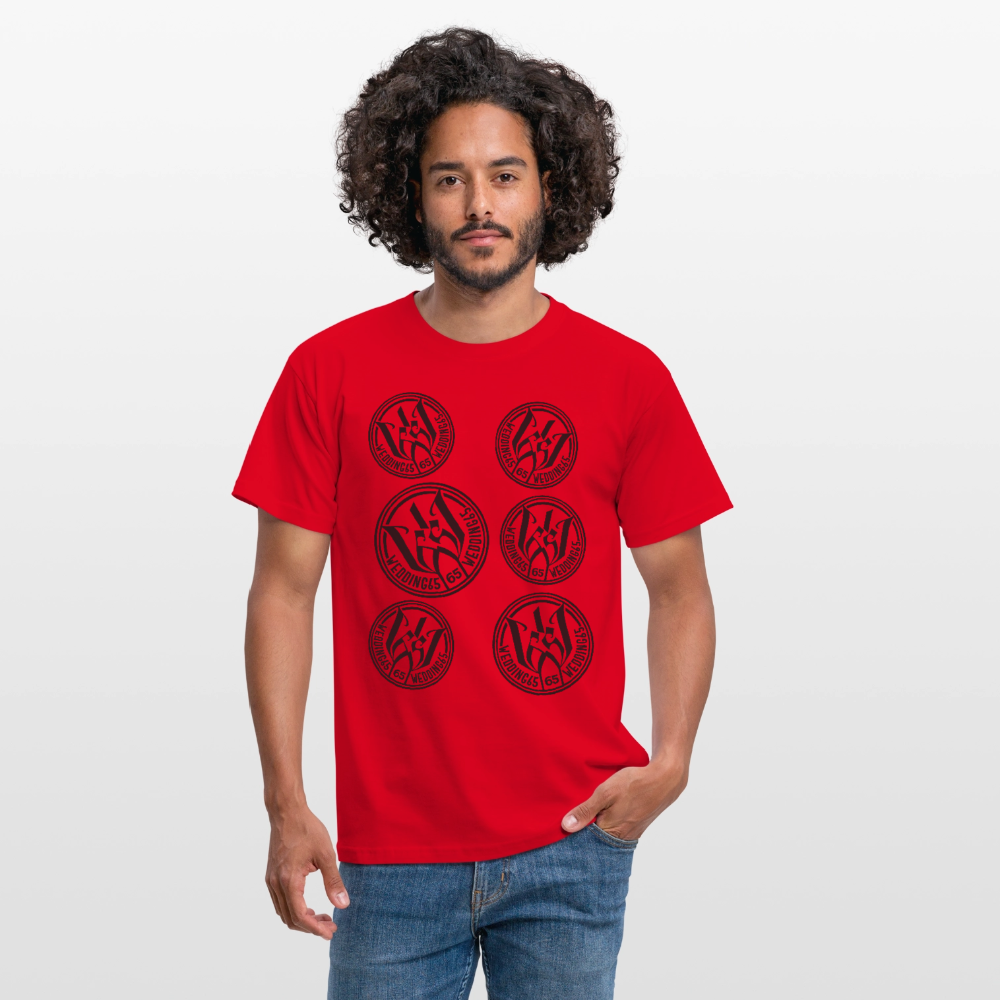 Original Wedding65 Logo Männer T-Shirt - Rot