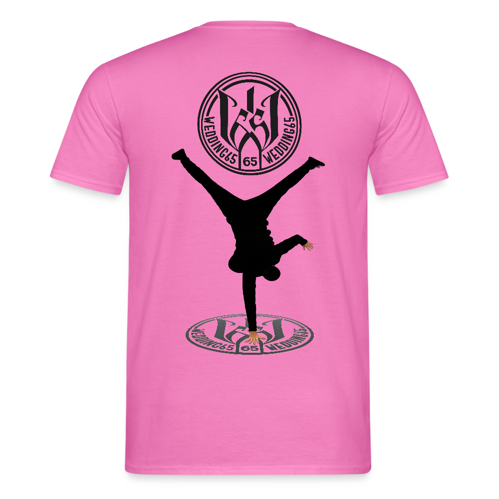 White Logo Breakdancer Mesutman Wedding65 Männer T-Shirt - Pink