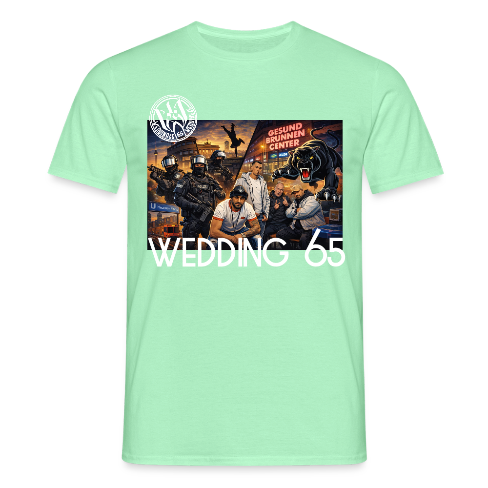 Gang Shirt Gesundbrunnen Wedding 65 Männer T-Shirt - Mintgrün