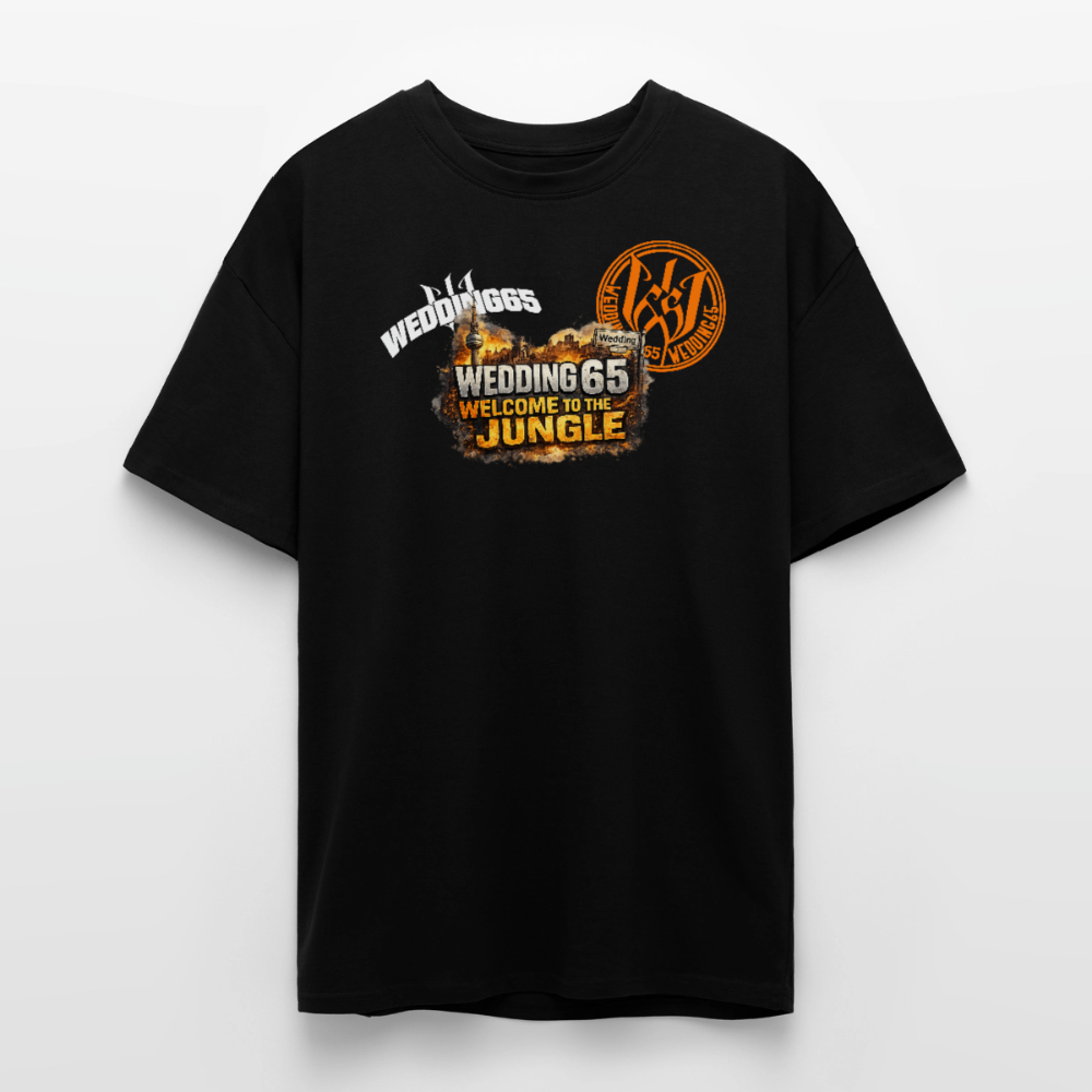 Jungle Wedding65 Heavy Oversize T-Shirt - Schwarz