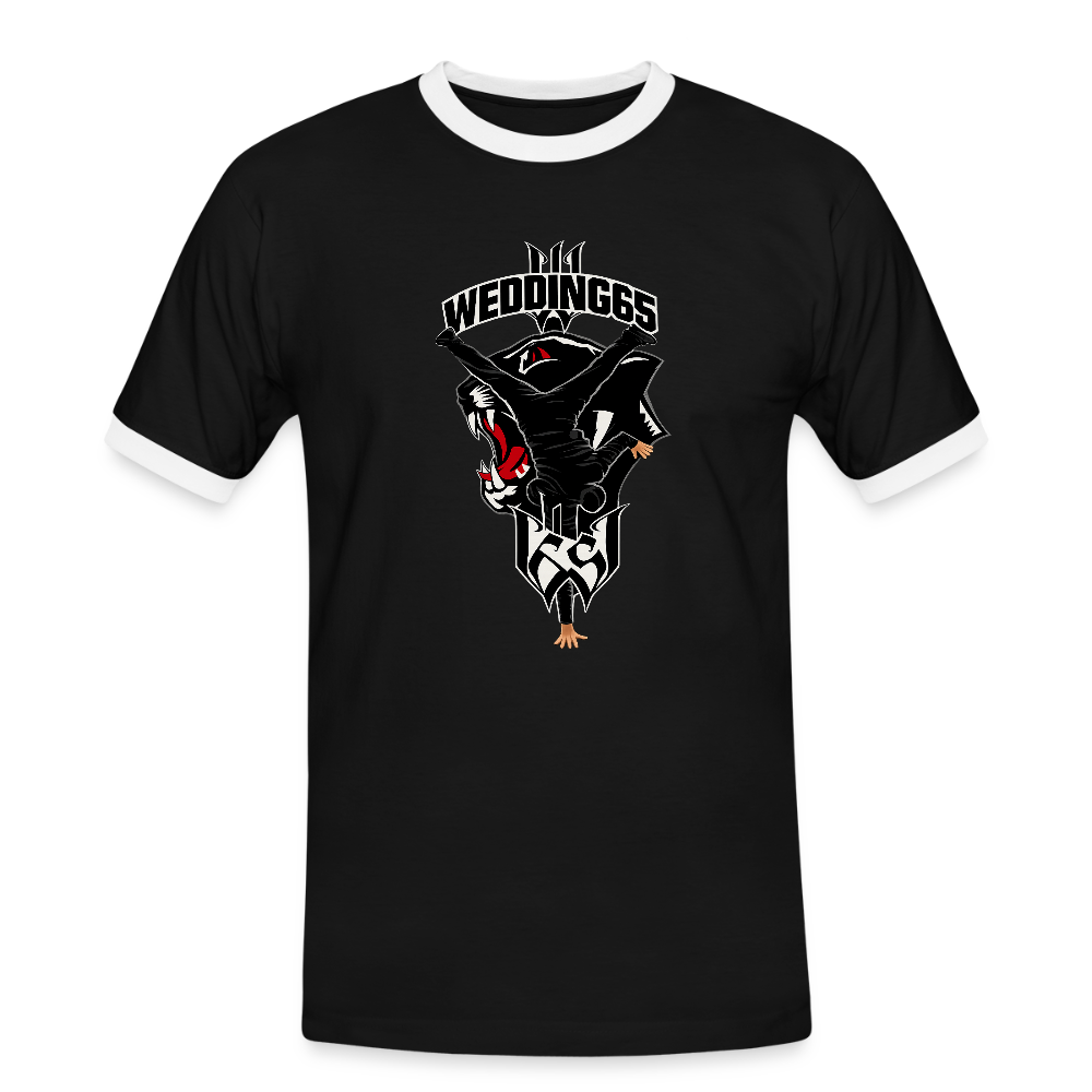 Wedding65 99 Logo Männer Kontrast-T-Shirt - Schwarz/Weiß