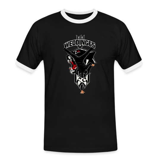 Wedding65 99 Logo Männer Kontrast-T-Shirt - Schwarz/Weiß