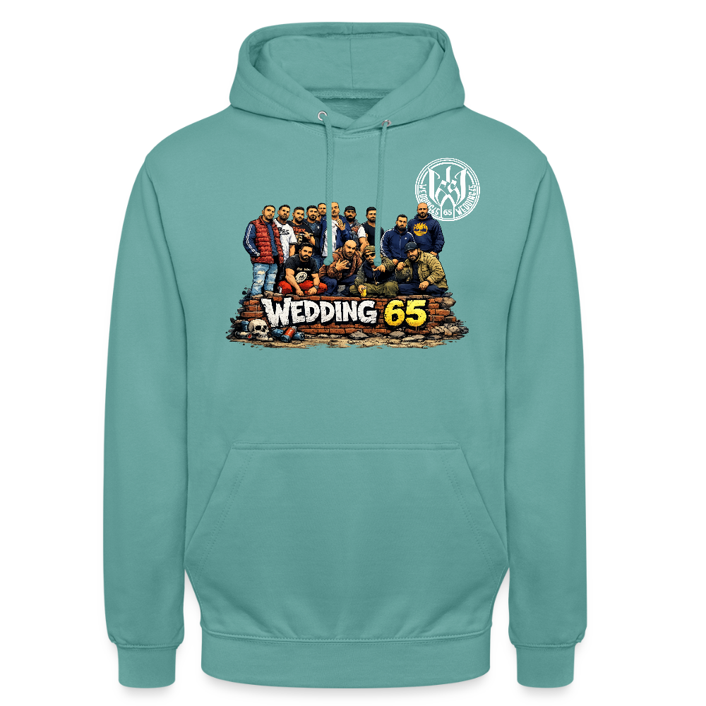 Group Wedding65 Ghetto Unisex Hoodie - Pastelltürkis