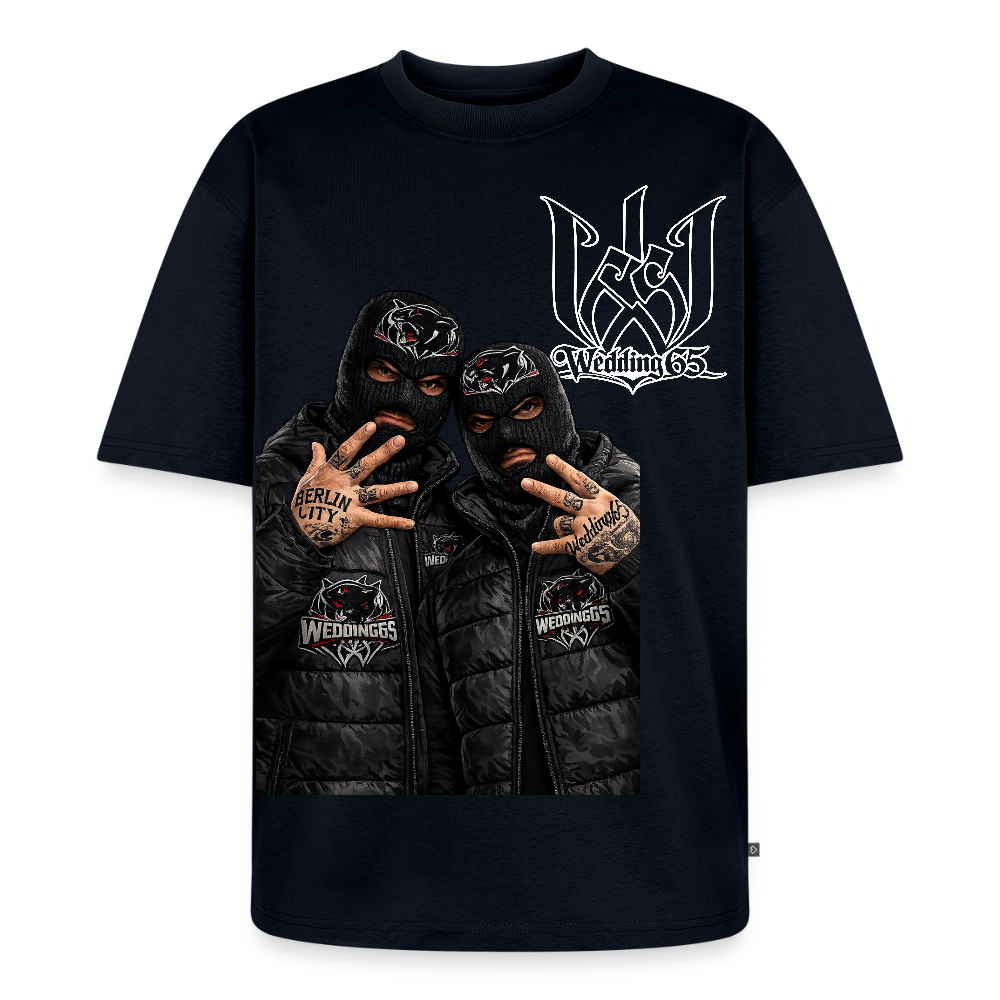 2 OG's Wedding65 Unisex Premium Oversized Bio T-Shirt - Navy