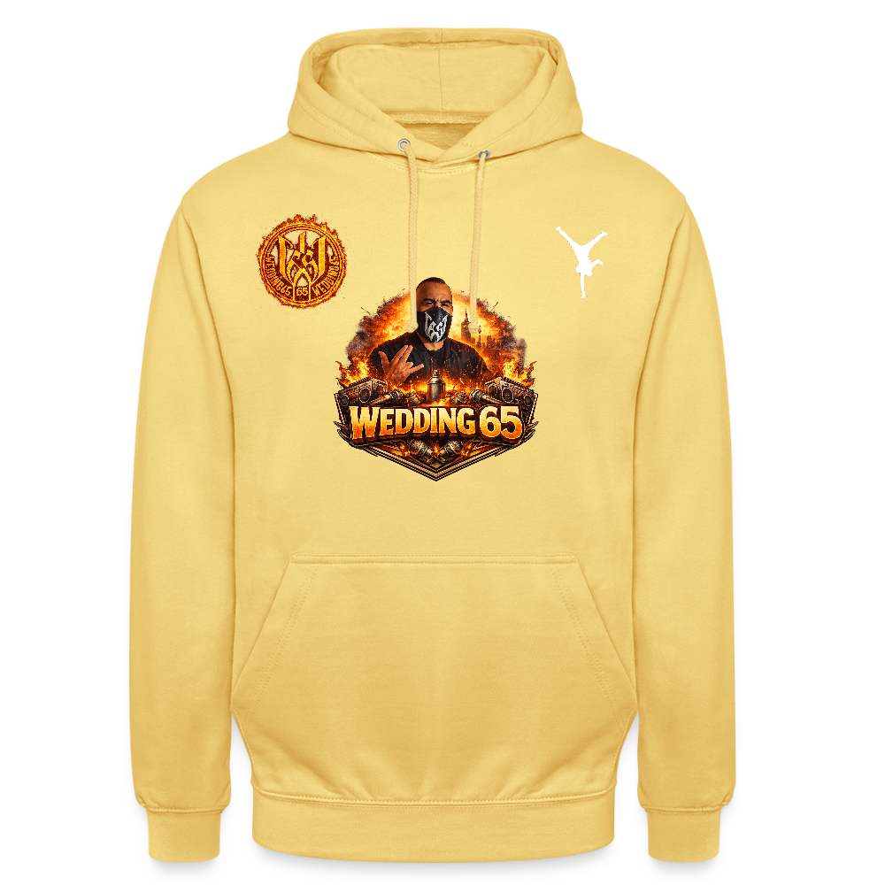 Fire Breakdance Wedding 65 Unisex Hoodie - Zitronengelb