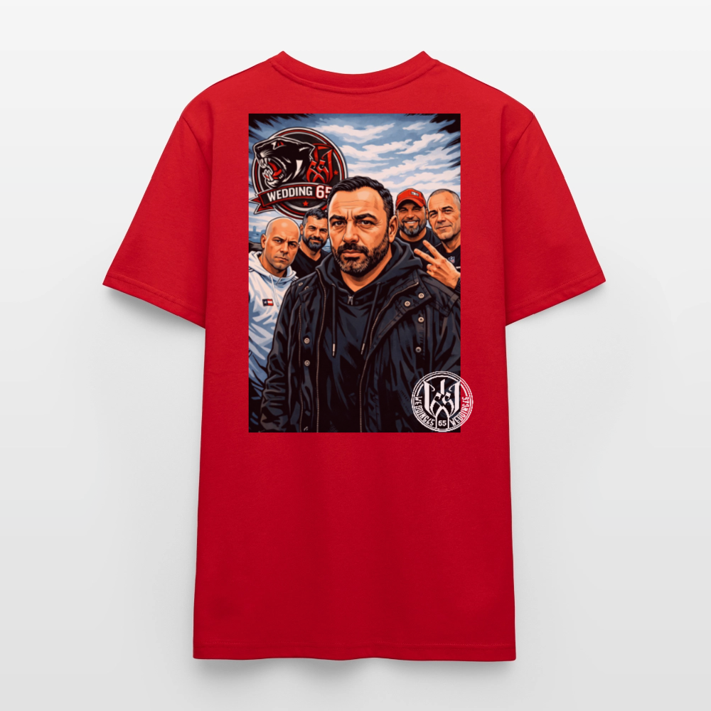 Red Panther Wedding65 Unisex T-Shirt CRAFTER - Rot