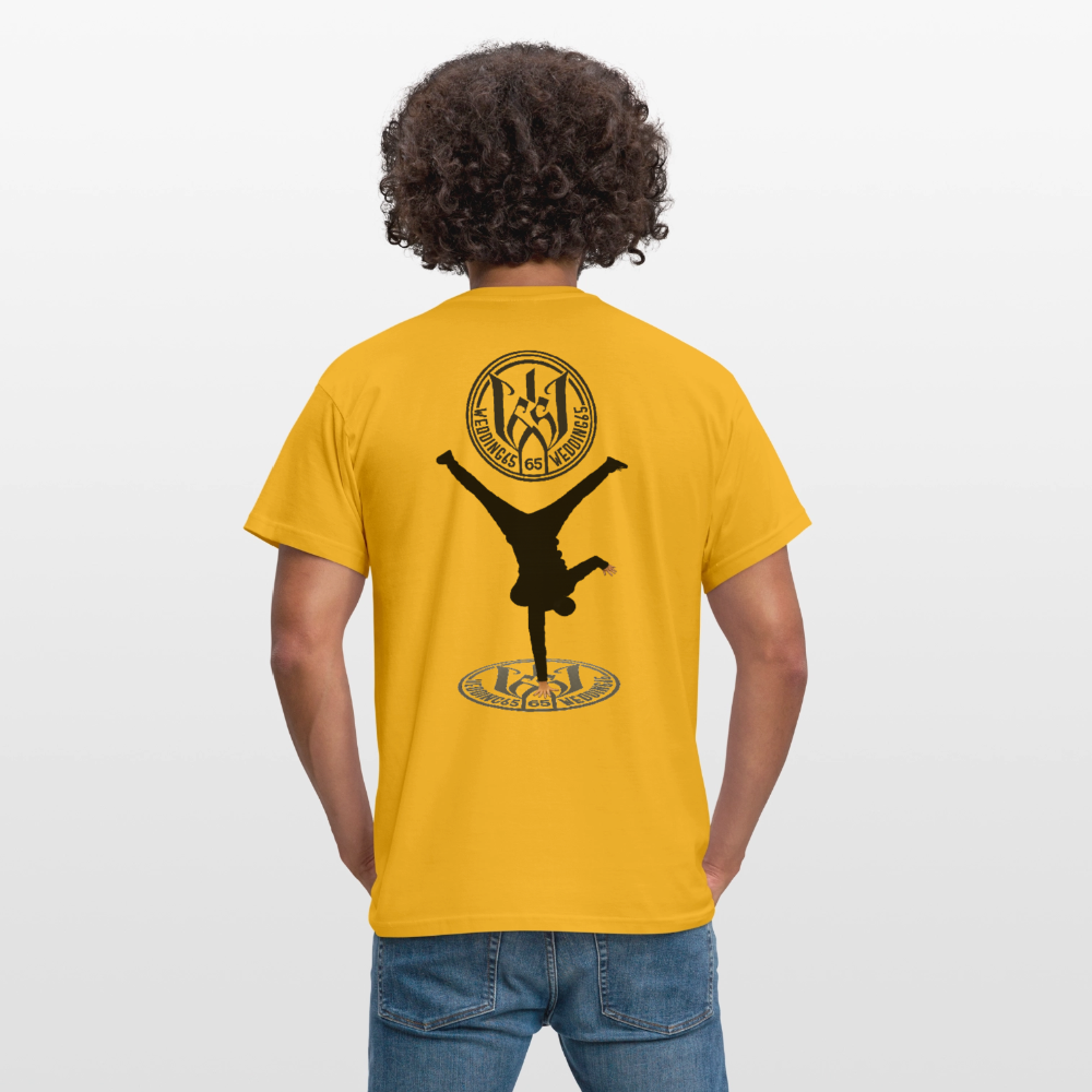 White Logo Breakdancer Mesutman Wedding65 Männer T-Shirt - Gelb