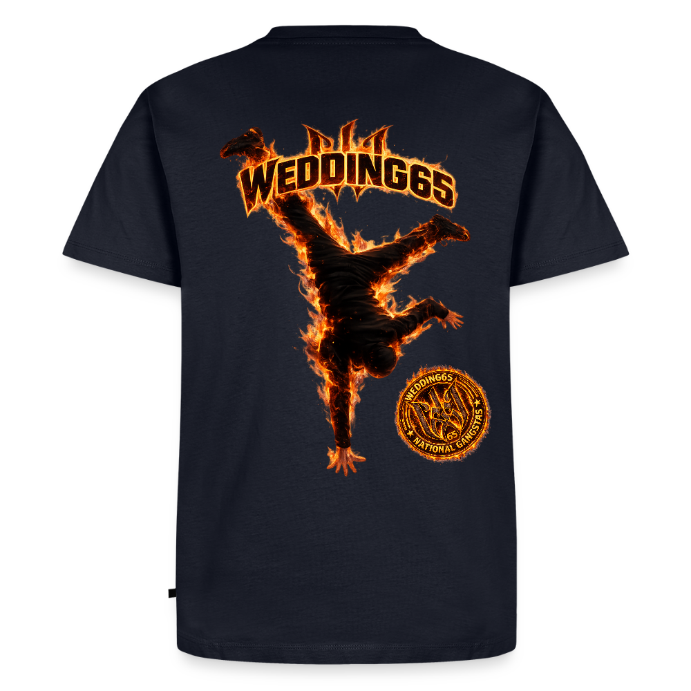Flame 99 Wedding65 Männer Premium T-Shirt - Navy