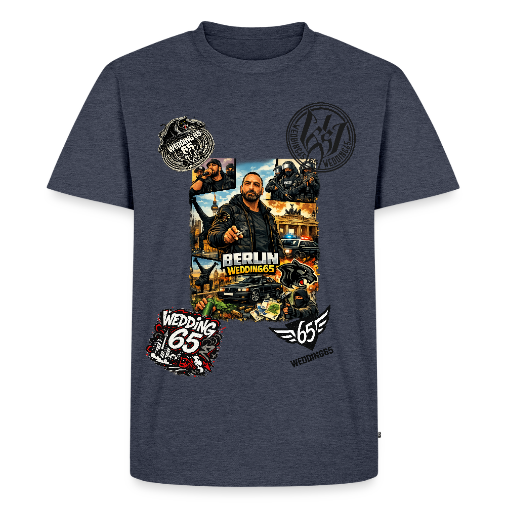 All in Wedding 65 Berlin Männer Premium T-Shirt - Jeansblau 