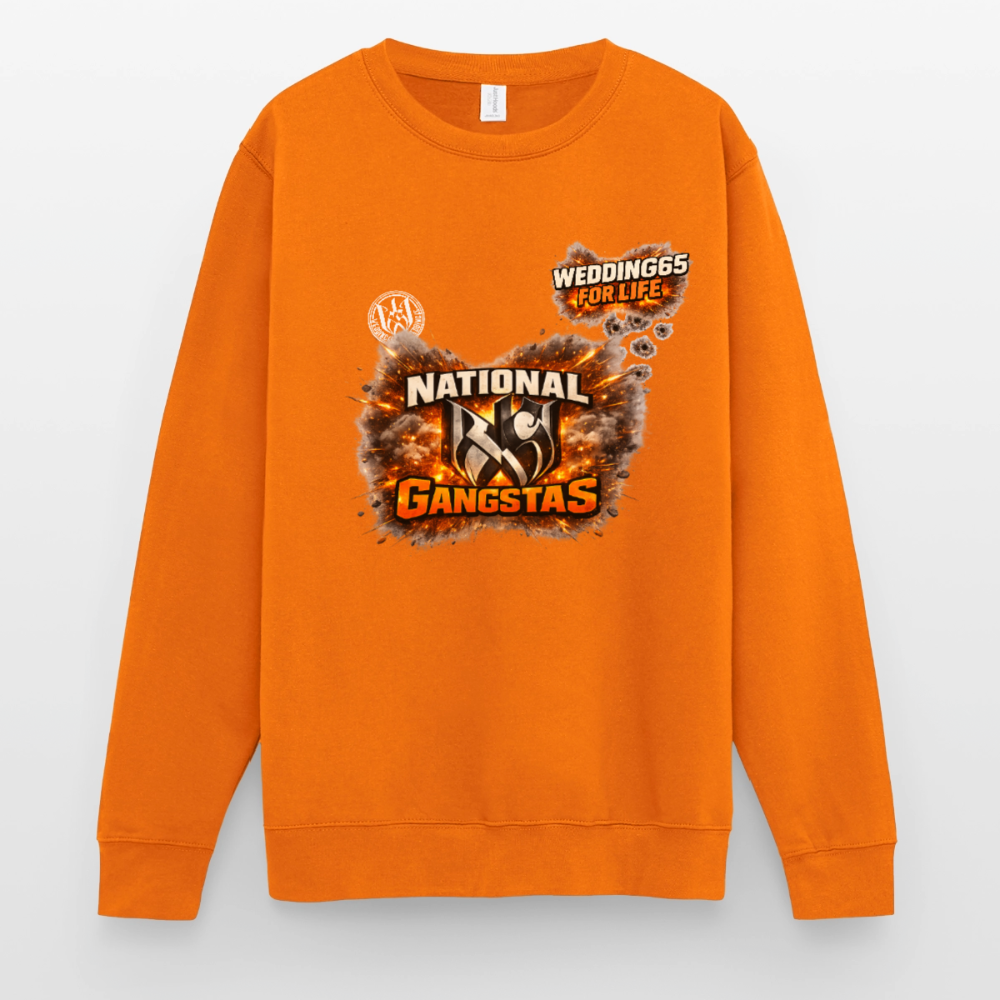 National Gangstas WEDDING65 Unisex Pullover - Orange