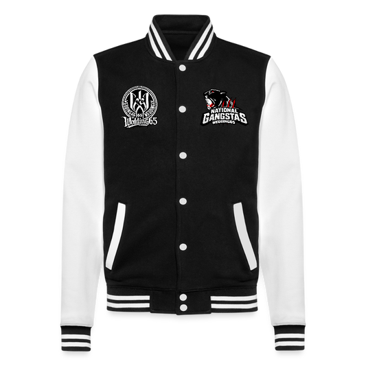W65 Wedding65 College-Sweatjacke - Schwarz/Weiß