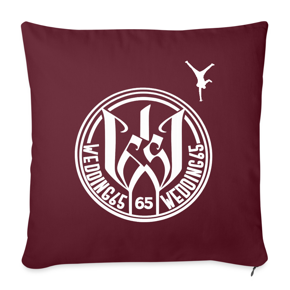 Original Wedding65 Sofakissenbezug 44 x 44 cm - Burgunderrot