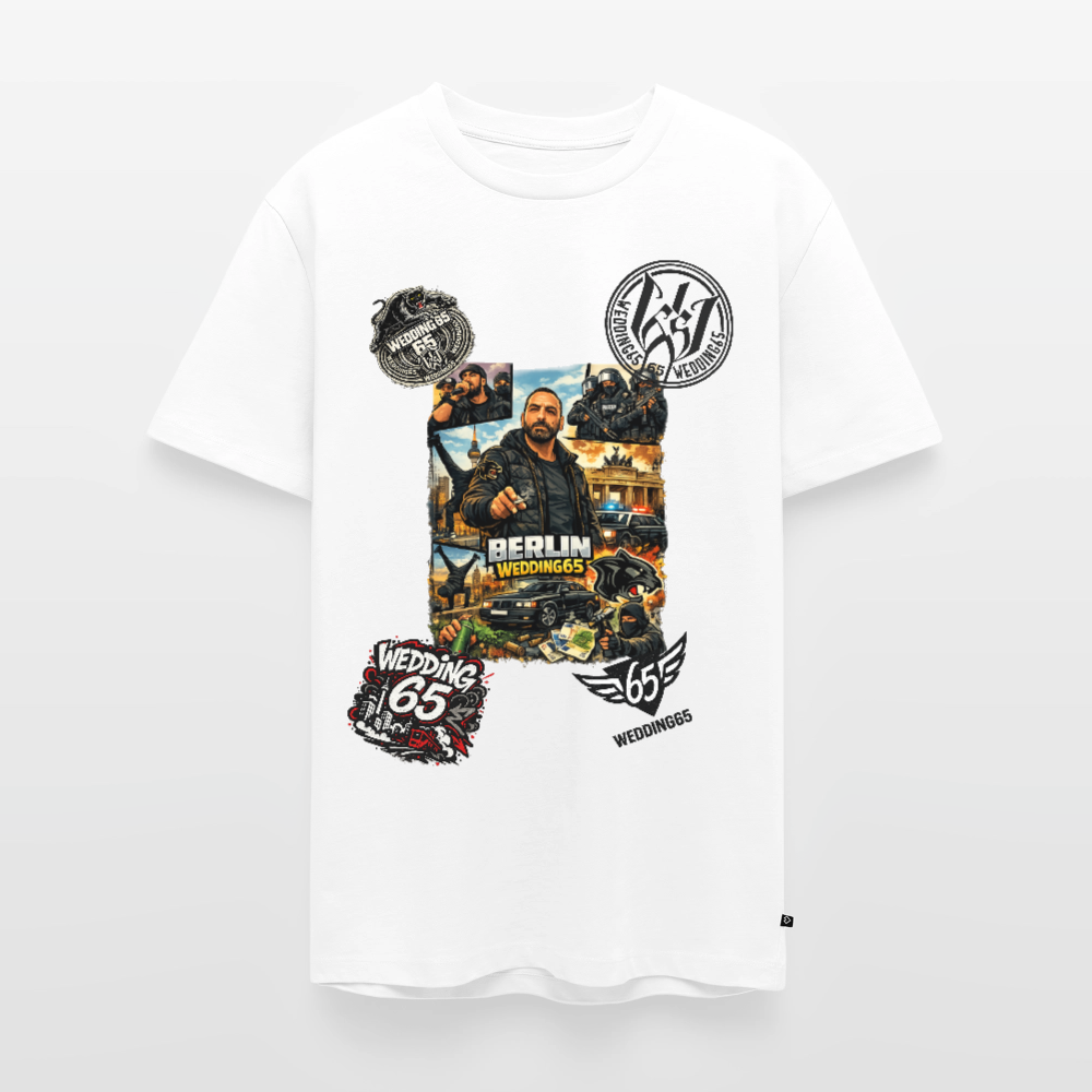 All in Wedding 65 Berlin Männer Premium T-Shirt - Weiß