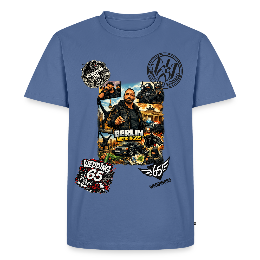 All in Wedding 65 Berlin Männer Premium T-Shirt - Taubenblau