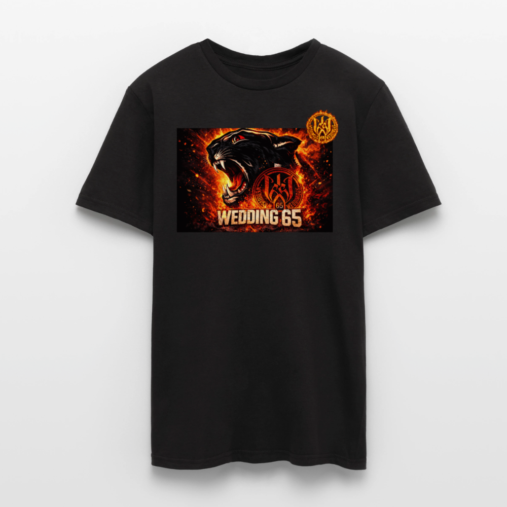 Fire Panther Wedding65 Männer T-Shirt - Schwarz