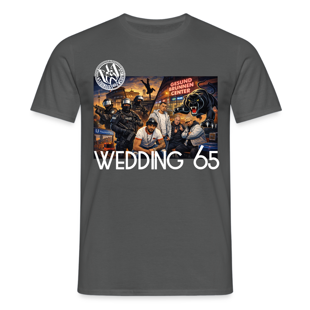 Gang Shirt Gesundbrunnen Wedding 65 Männer T-Shirt - Anthrazit