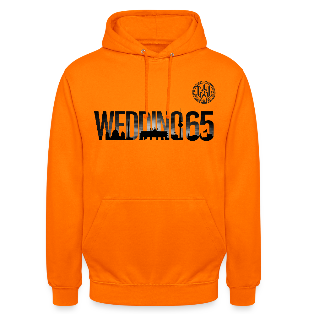 Wedding 65 Basic white Unisex Hoodie - Orange