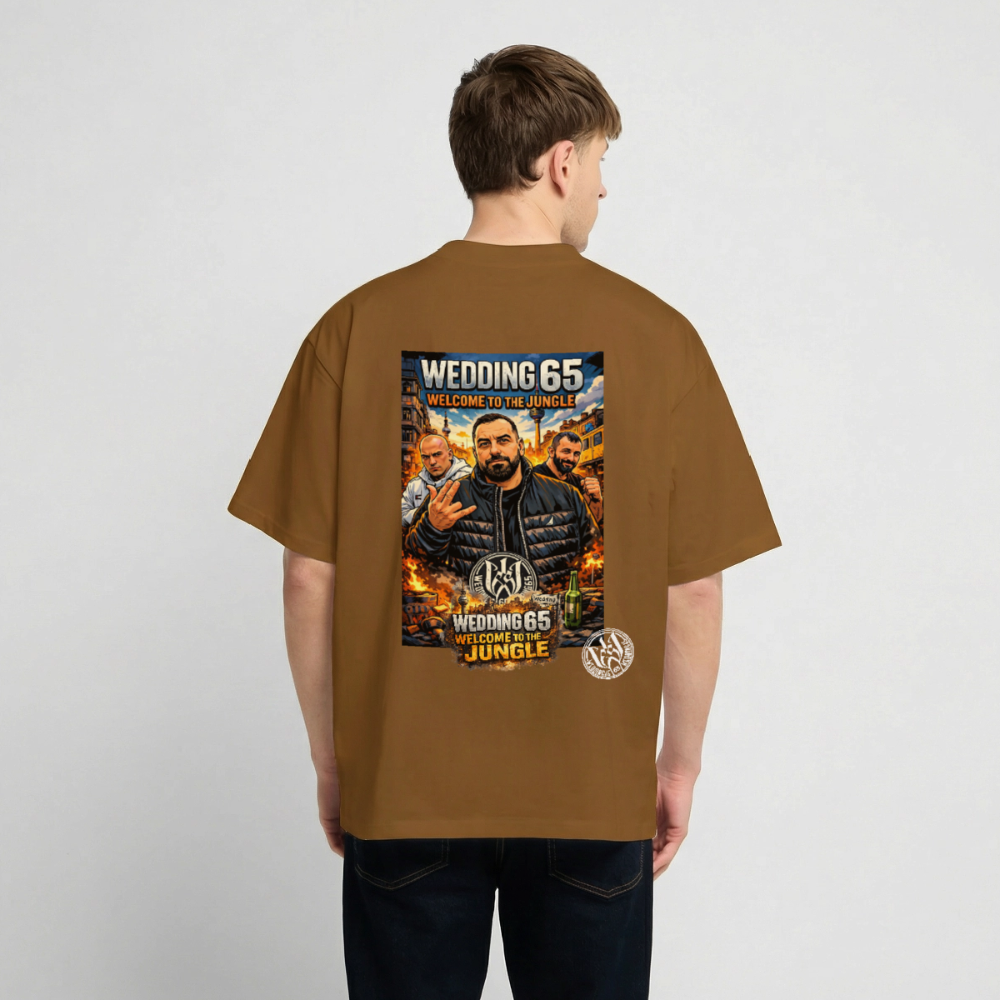Jungle Wedding65 Heavy Oversize T-Shirt - Toffee