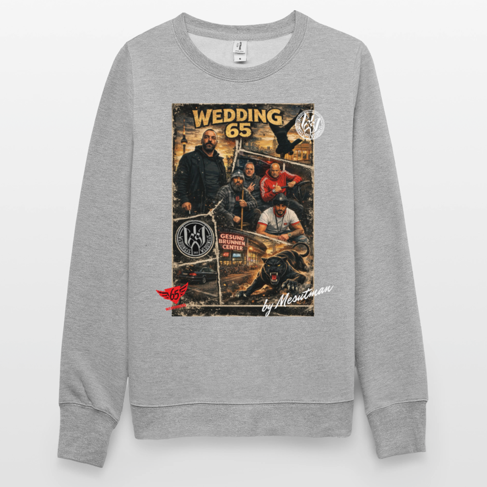 Kardes Wedding 65 Berlin Unisex Pullover - Weißgrau meliert