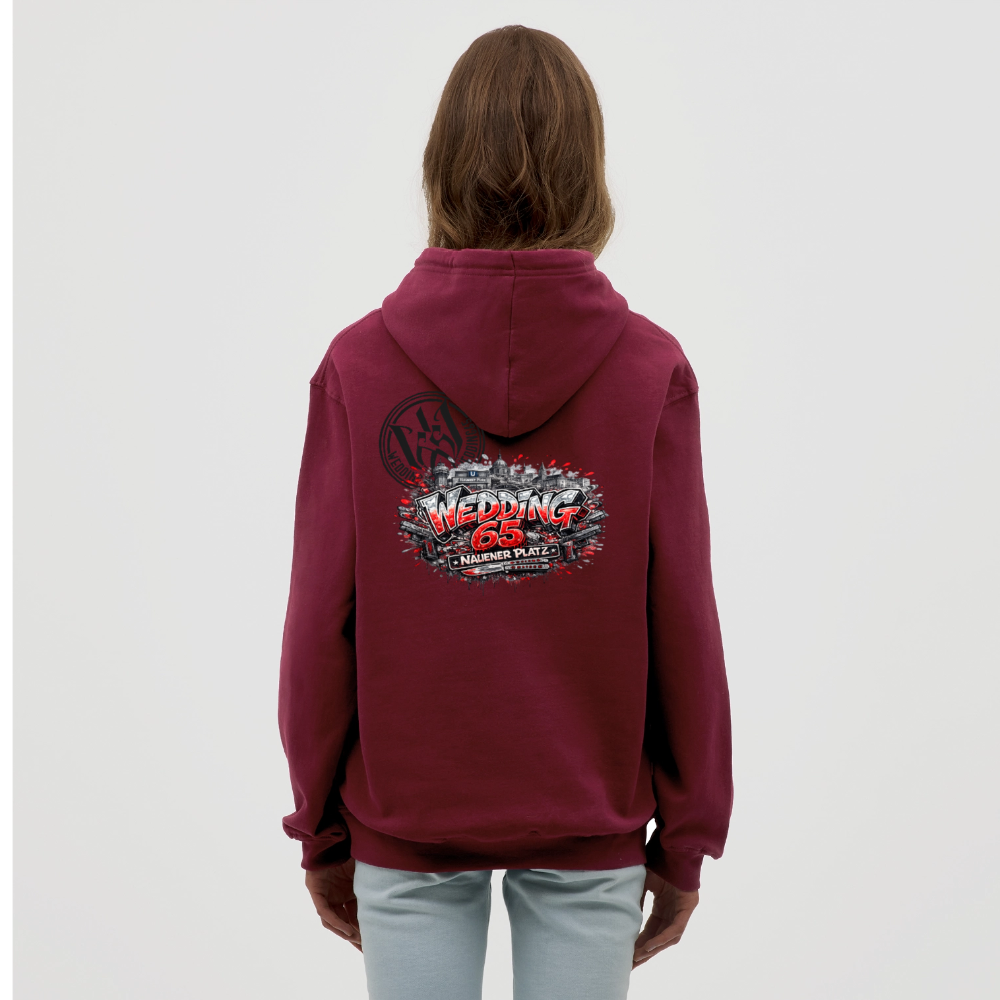 Berlin Wedding 65 Nauener Platz Unisex Hoodie - Bordeaux