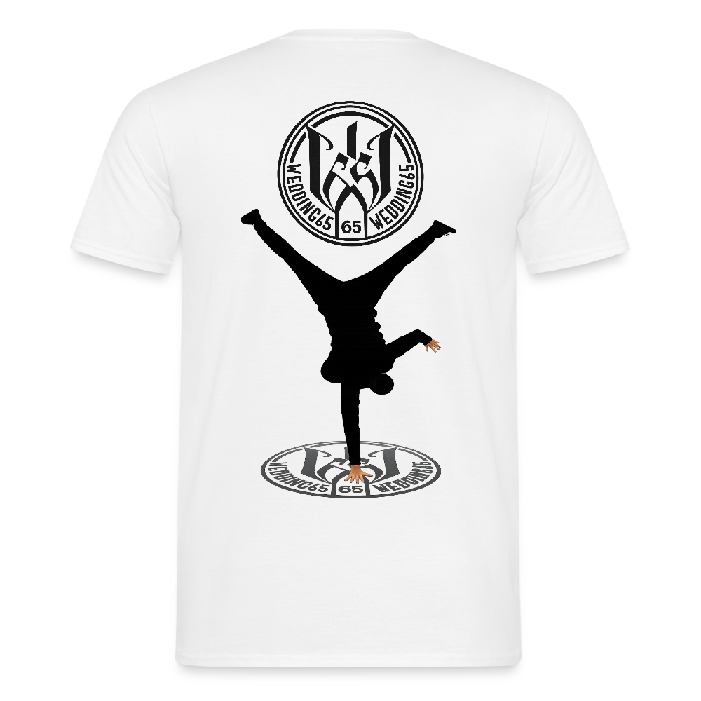 White Logo Breakdancer Mesutman Wedding65 Männer T-Shirt - Weiß
