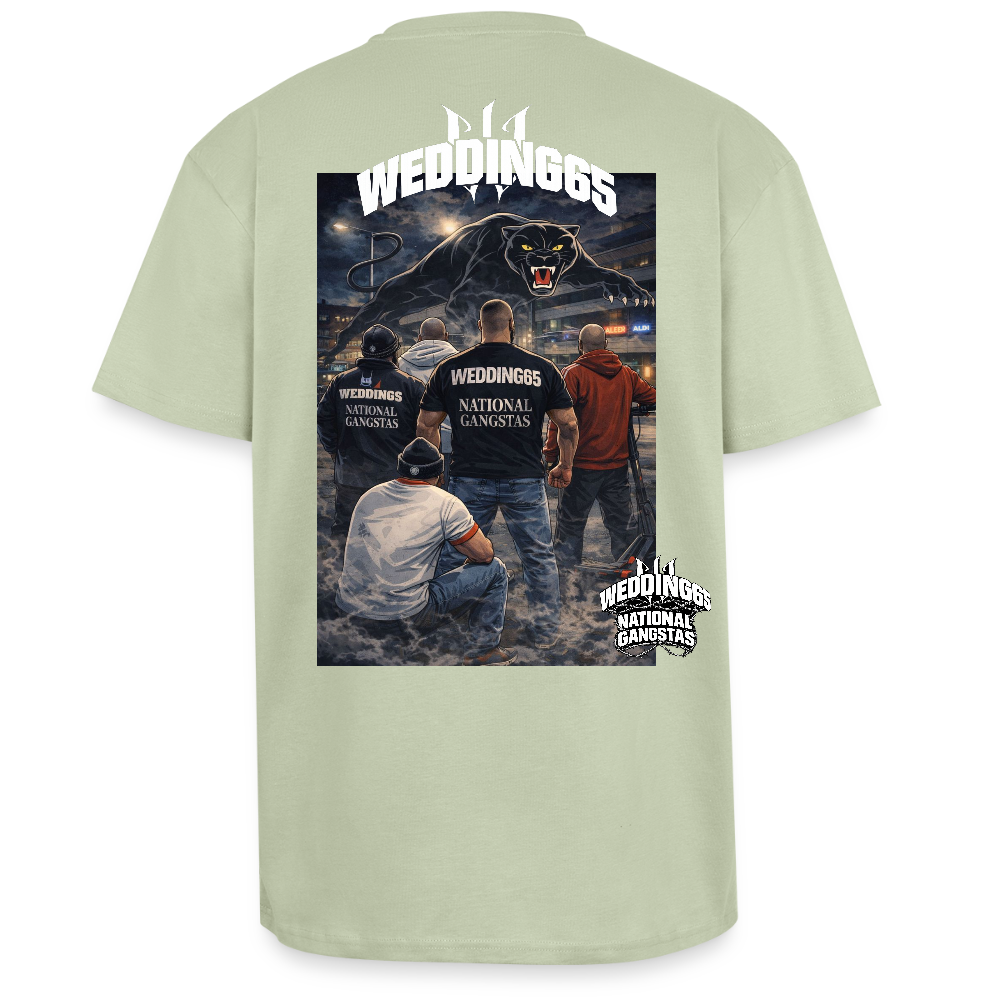 Crew Wedding65 GB Heavy Oversize T-Shirt - Leichtes Salbeigrün 