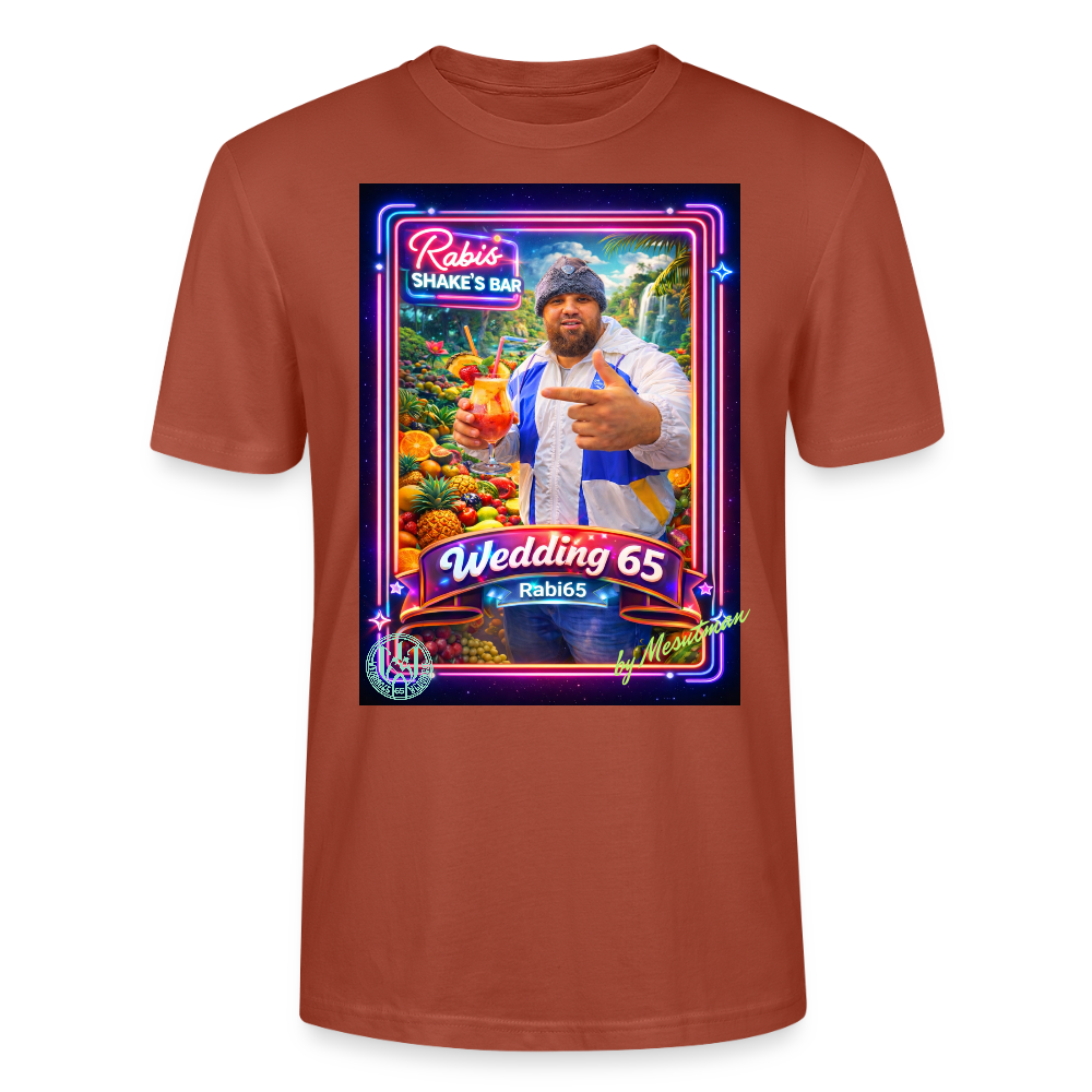 Wedding65 Rabis Shake's Bar Unisex T-Shirt - Terrakotta