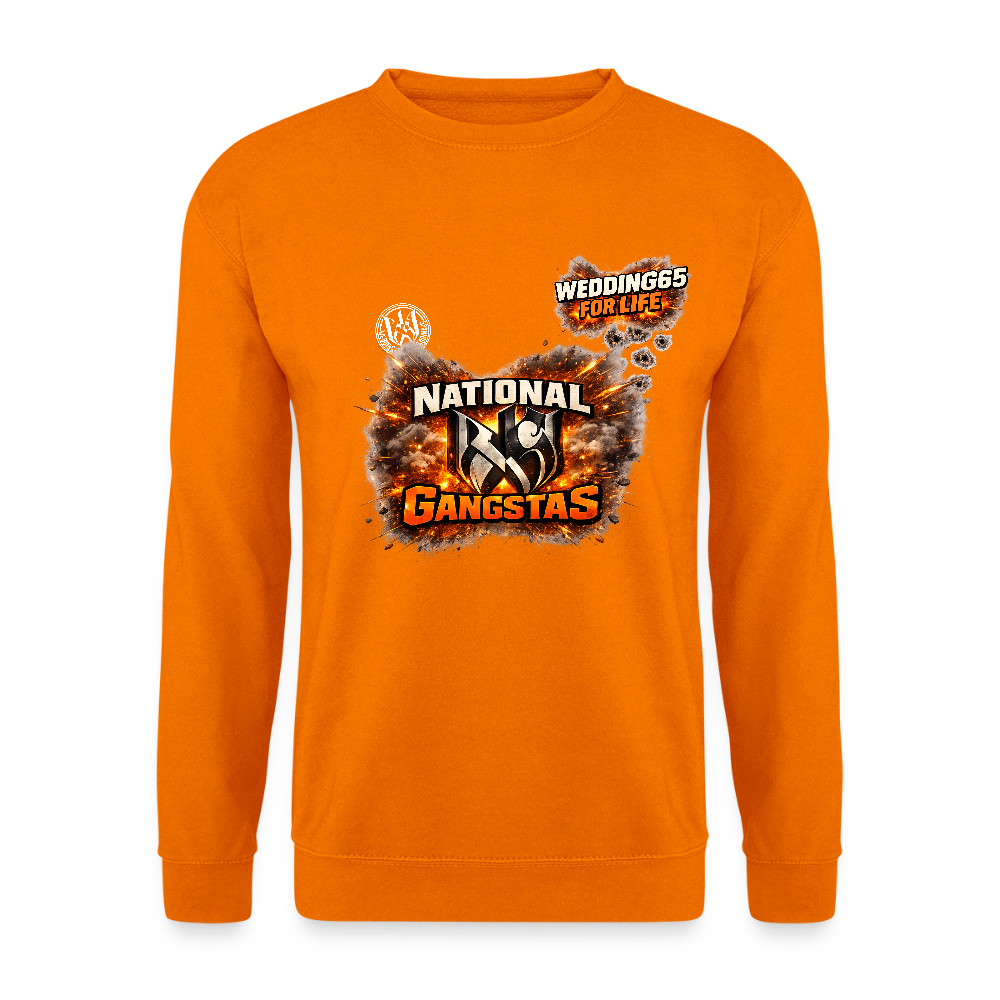 National Gangstas WEDDING65 Unisex Pullover - Orange
