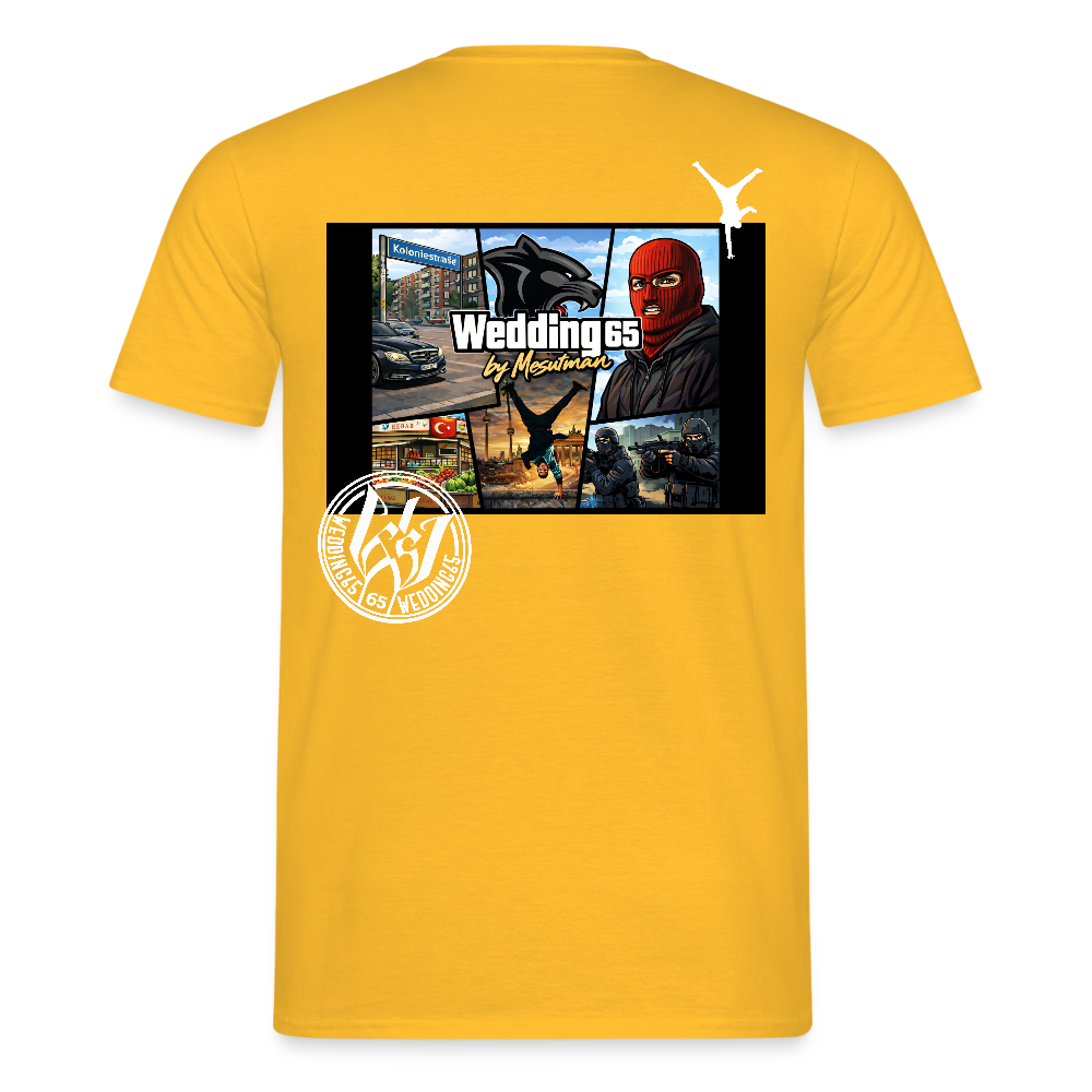 Männer Wedding65 by Mesutman T-Shirt - Gelb