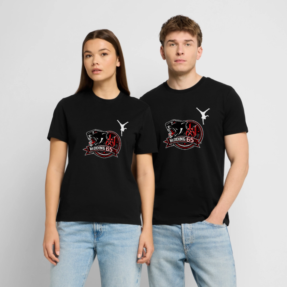 Red Panther Wedding65 Unisex T-Shirt CRAFTER - Schwarz